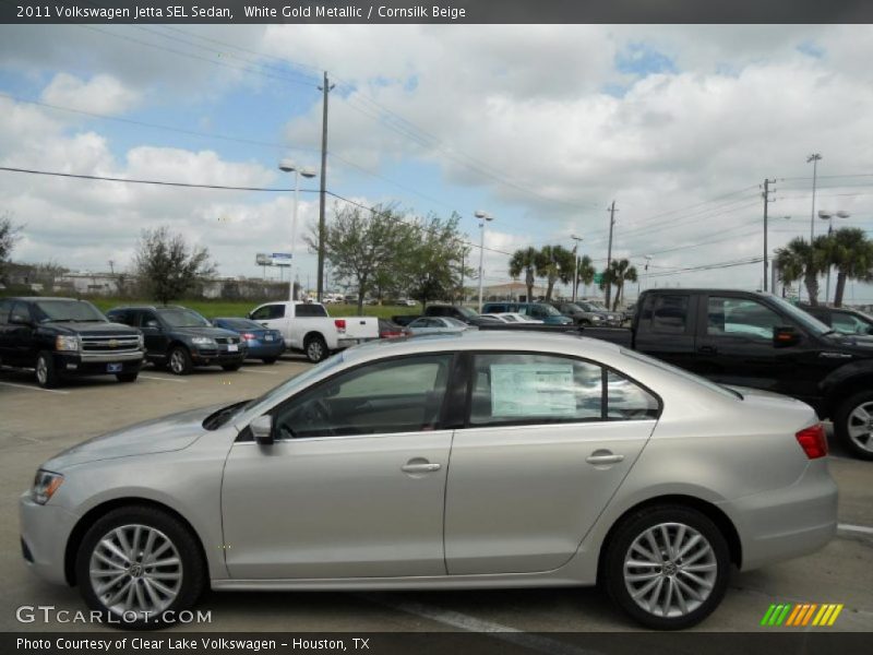 White Gold Metallic / Cornsilk Beige 2011 Volkswagen Jetta SEL Sedan