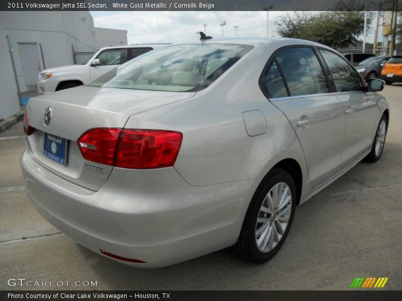 White Gold Metallic / Cornsilk Beige 2011 Volkswagen Jetta SEL Sedan