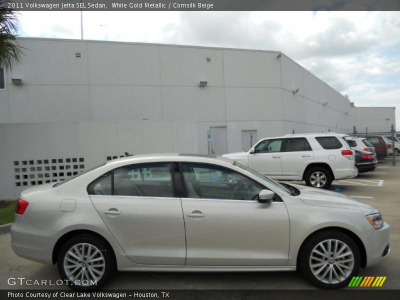 White Gold Metallic / Cornsilk Beige 2011 Volkswagen Jetta SEL Sedan