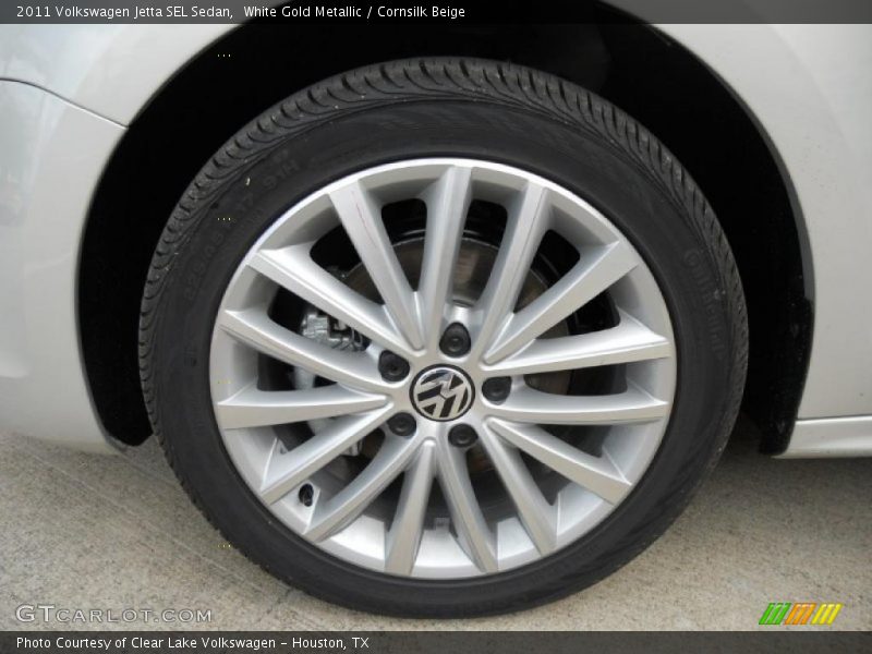White Gold Metallic / Cornsilk Beige 2011 Volkswagen Jetta SEL Sedan