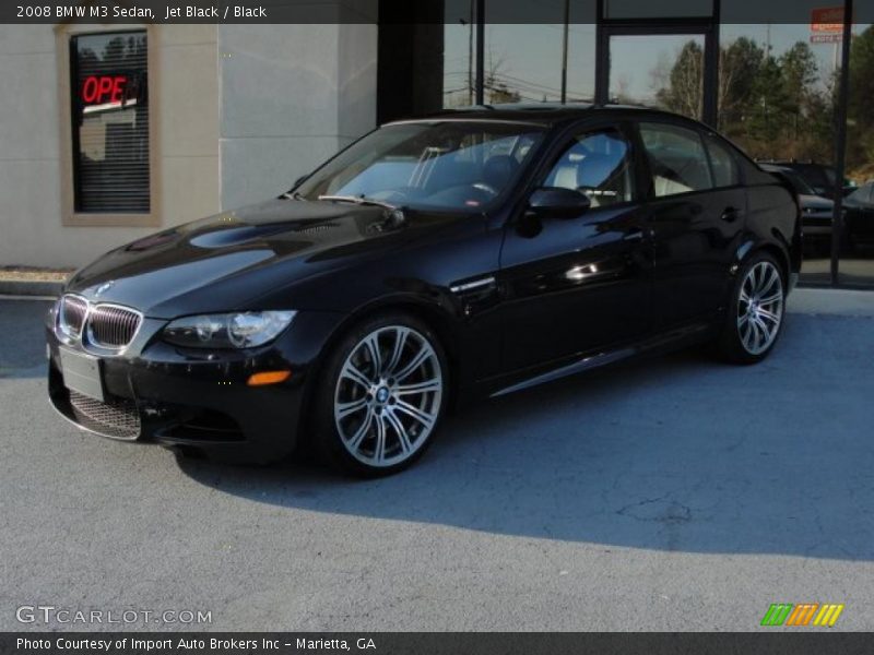Jet Black / Black 2008 BMW M3 Sedan