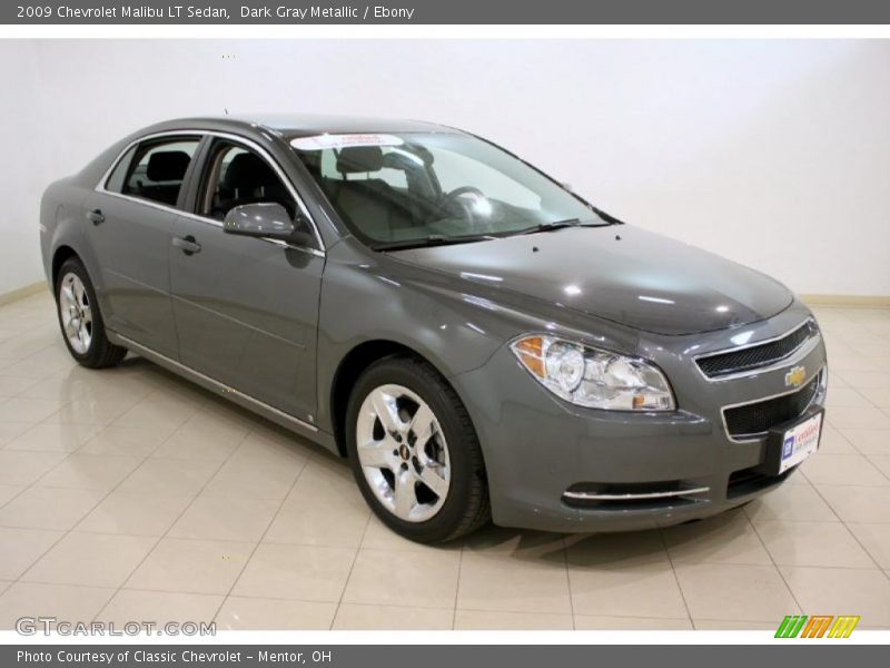 Dark Gray Metallic / Ebony 2009 Chevrolet Malibu LT Sedan