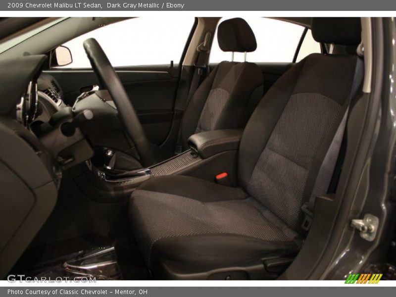 Dark Gray Metallic / Ebony 2009 Chevrolet Malibu LT Sedan