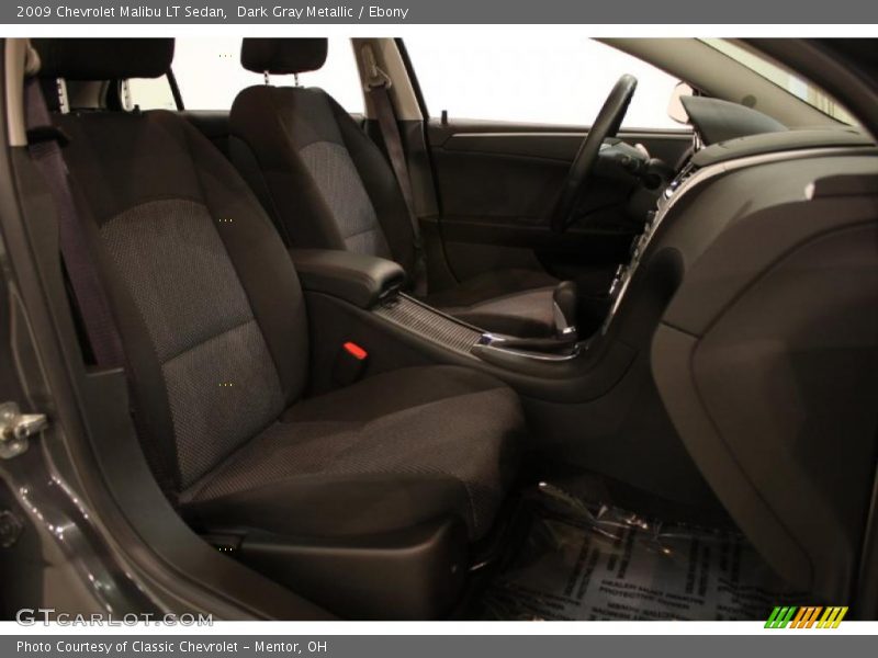 Dark Gray Metallic / Ebony 2009 Chevrolet Malibu LT Sedan