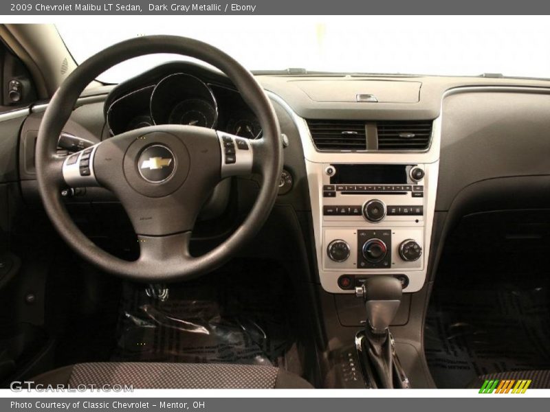Dark Gray Metallic / Ebony 2009 Chevrolet Malibu LT Sedan