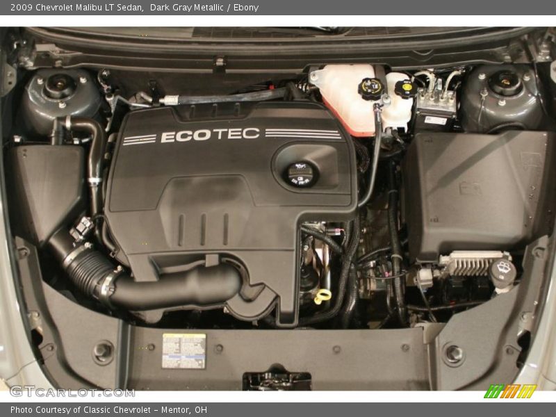 Dark Gray Metallic / Ebony 2009 Chevrolet Malibu LT Sedan