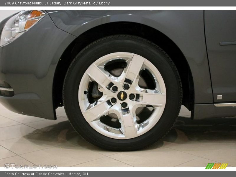 Dark Gray Metallic / Ebony 2009 Chevrolet Malibu LT Sedan
