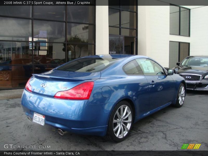 Athens Blue / Graphite 2008 Infiniti G 37 S Sport Coupe