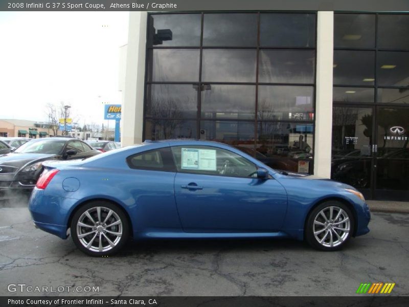 Athens Blue / Graphite 2008 Infiniti G 37 S Sport Coupe
