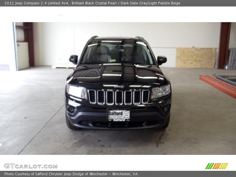Brilliant Black Crystal Pearl / Dark Slate Gray/Light Pebble Beige 2011 Jeep Compass 2.4 Limited 4x4