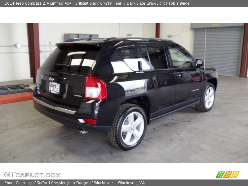 Brilliant Black Crystal Pearl / Dark Slate Gray/Light Pebble Beige 2011 Jeep Compass 2.4 Limited 4x4