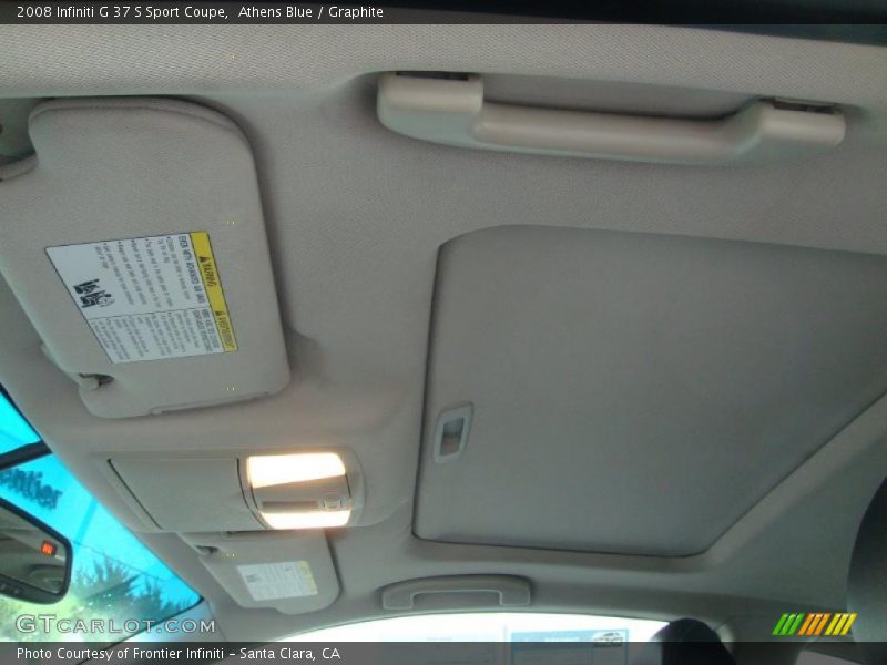 Athens Blue / Graphite 2008 Infiniti G 37 S Sport Coupe