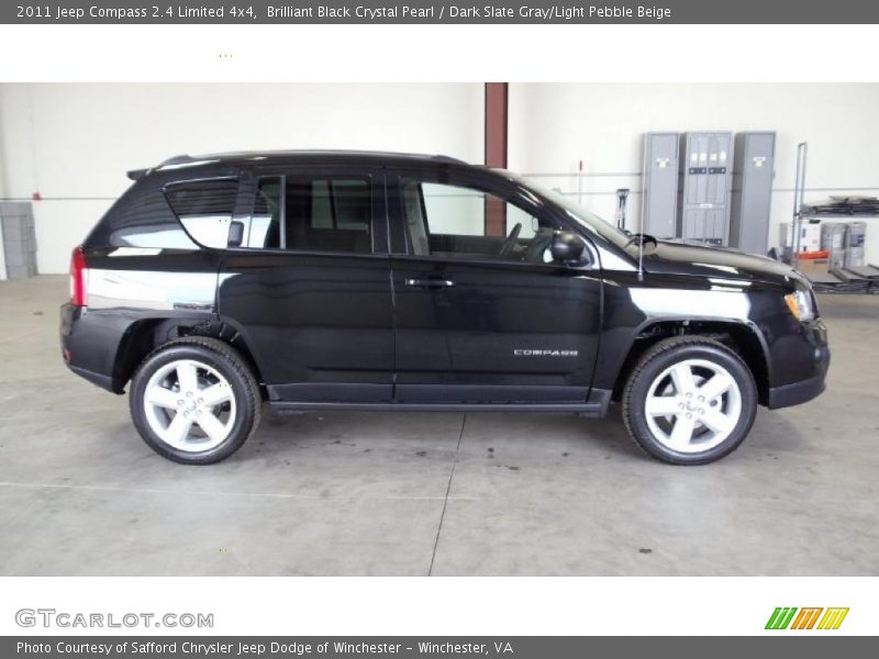 Brilliant Black Crystal Pearl / Dark Slate Gray/Light Pebble Beige 2011 Jeep Compass 2.4 Limited 4x4