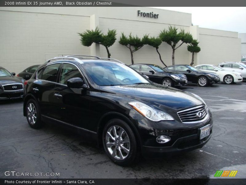 Black Obsidian / Chestnut 2008 Infiniti EX 35 Journey AWD