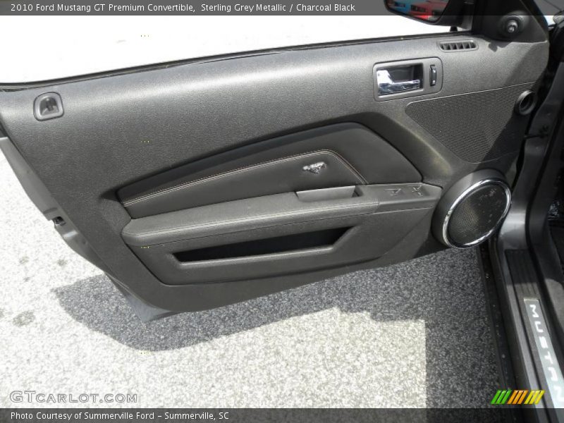 Sterling Grey Metallic / Charcoal Black 2010 Ford Mustang GT Premium Convertible