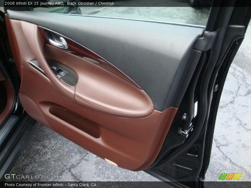 Black Obsidian / Chestnut 2008 Infiniti EX 35 Journey AWD