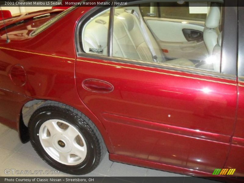 Monterey Maroon Metallic / Neutral 2001 Chevrolet Malibu LS Sedan
