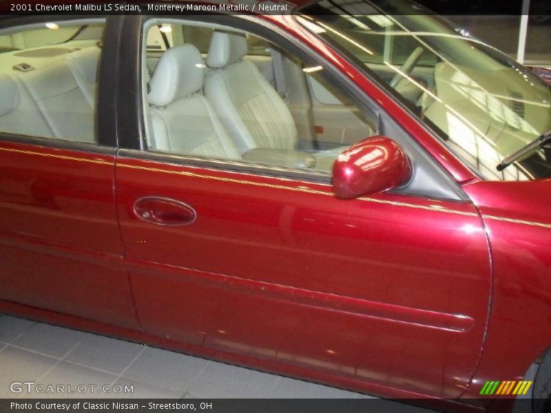 Monterey Maroon Metallic / Neutral 2001 Chevrolet Malibu LS Sedan