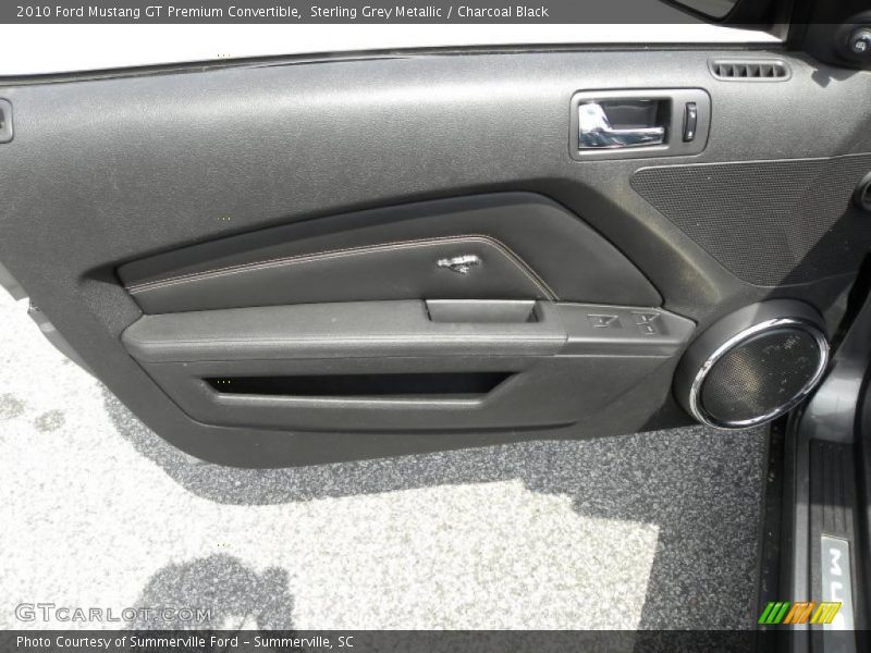 Sterling Grey Metallic / Charcoal Black 2010 Ford Mustang GT Premium Convertible