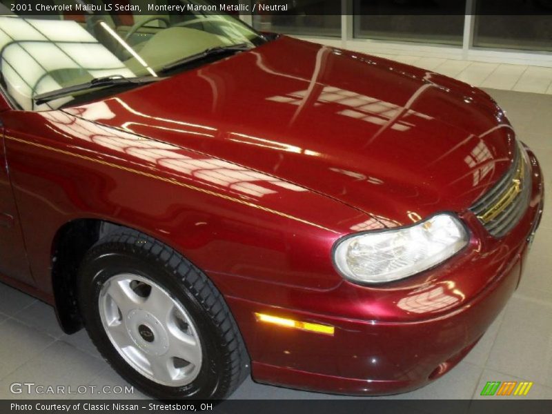 Monterey Maroon Metallic / Neutral 2001 Chevrolet Malibu LS Sedan