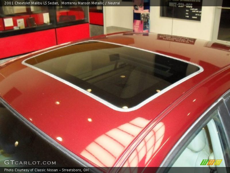 Monterey Maroon Metallic / Neutral 2001 Chevrolet Malibu LS Sedan