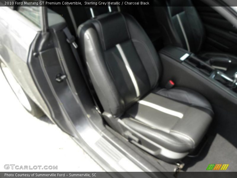 Sterling Grey Metallic / Charcoal Black 2010 Ford Mustang GT Premium Convertible