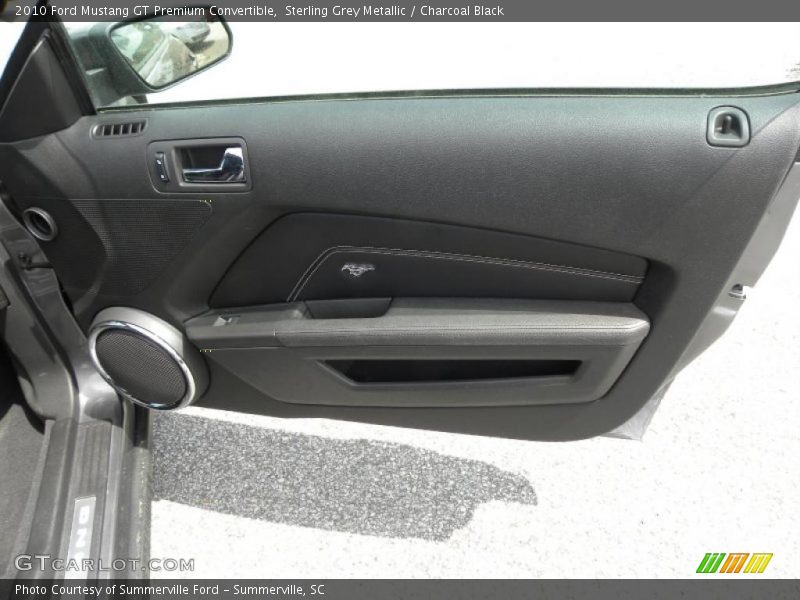 Sterling Grey Metallic / Charcoal Black 2010 Ford Mustang GT Premium Convertible