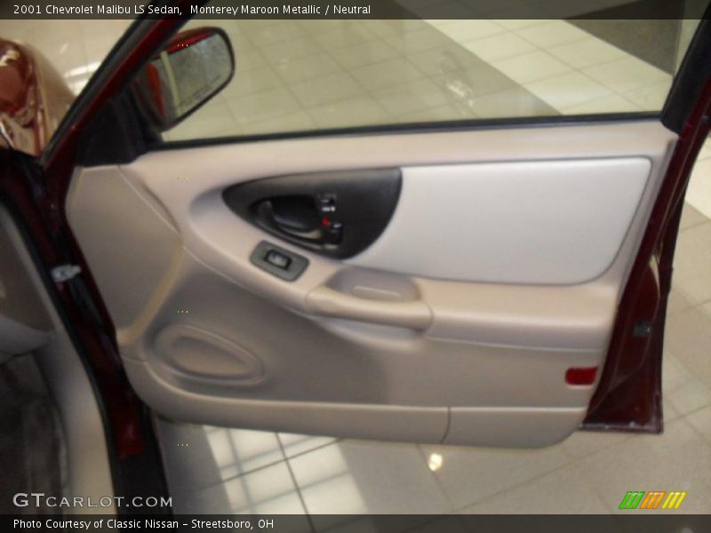 Monterey Maroon Metallic / Neutral 2001 Chevrolet Malibu LS Sedan
