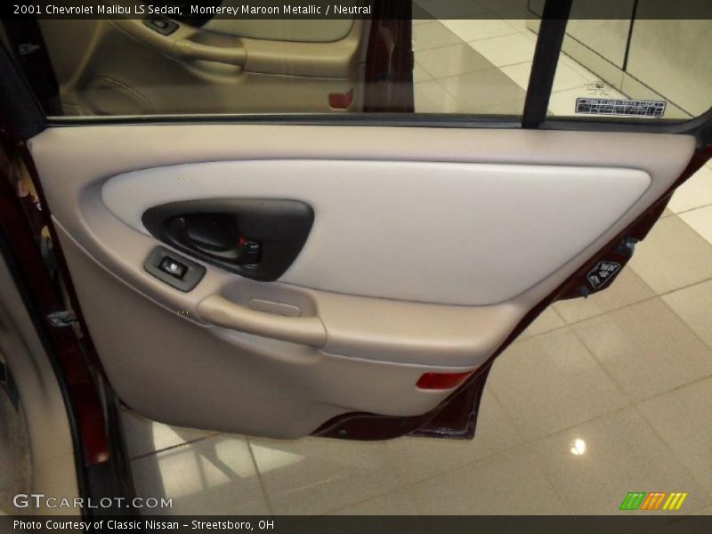 Monterey Maroon Metallic / Neutral 2001 Chevrolet Malibu LS Sedan