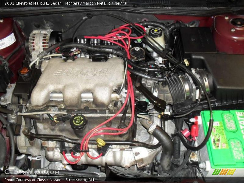 Monterey Maroon Metallic / Neutral 2001 Chevrolet Malibu LS Sedan