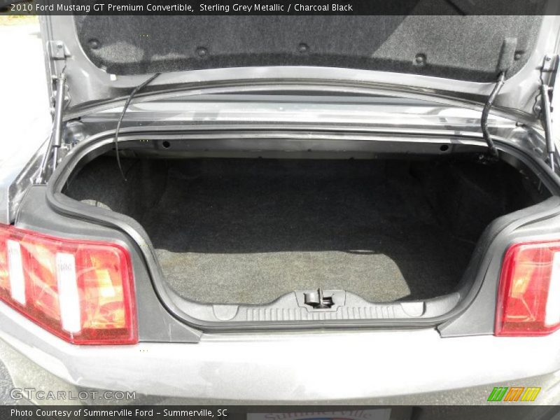 Sterling Grey Metallic / Charcoal Black 2010 Ford Mustang GT Premium Convertible