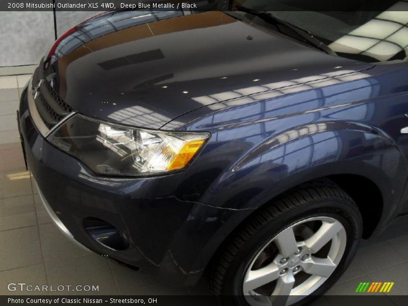 Deep Blue Metallic / Black 2008 Mitsubishi Outlander XLS 4WD