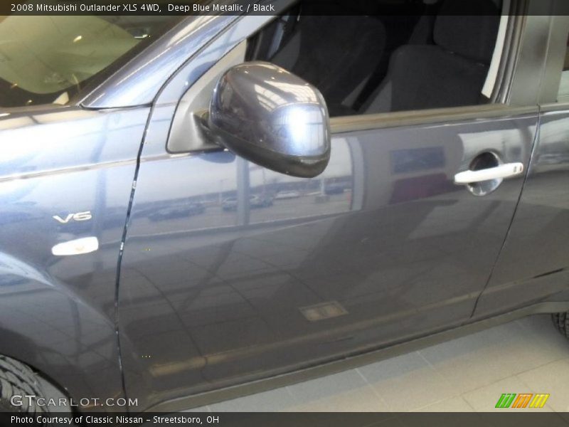 Deep Blue Metallic / Black 2008 Mitsubishi Outlander XLS 4WD
