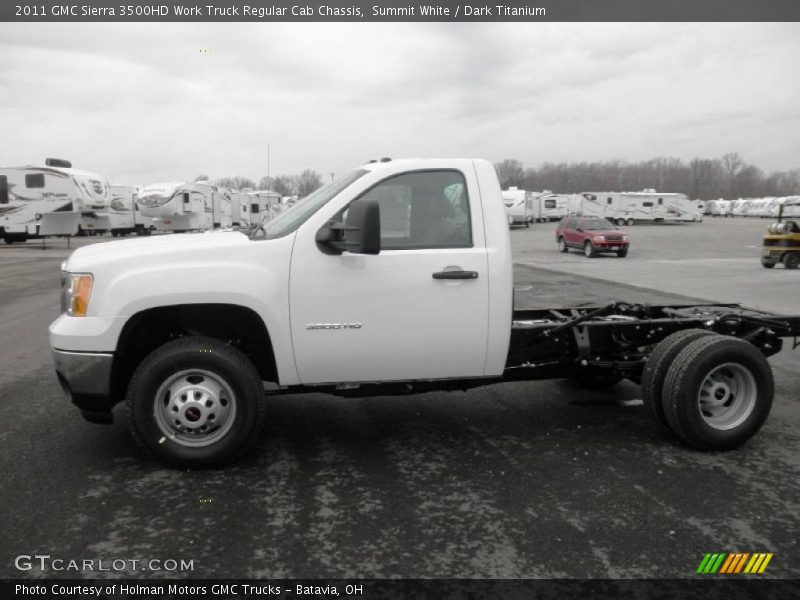  2011 Sierra 3500HD Work Truck Regular Cab Chassis Summit White