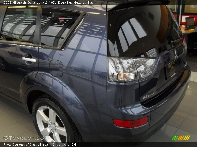 Deep Blue Metallic / Black 2008 Mitsubishi Outlander XLS 4WD