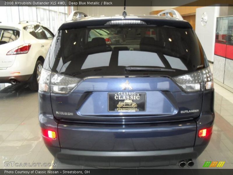 Deep Blue Metallic / Black 2008 Mitsubishi Outlander XLS 4WD