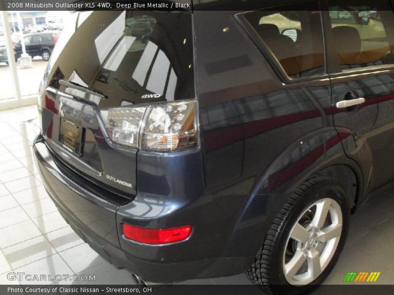 Deep Blue Metallic / Black 2008 Mitsubishi Outlander XLS 4WD
