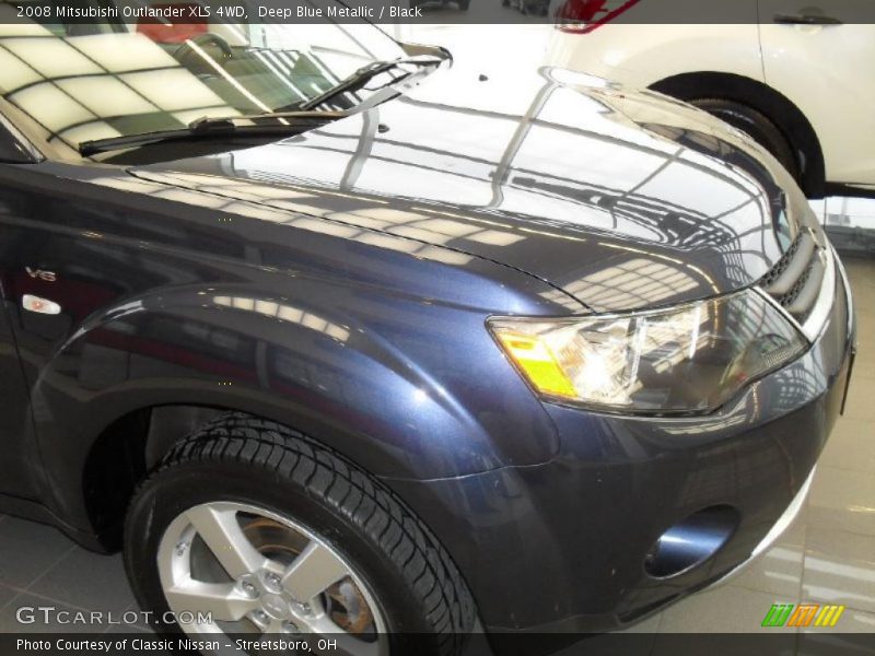 Deep Blue Metallic / Black 2008 Mitsubishi Outlander XLS 4WD