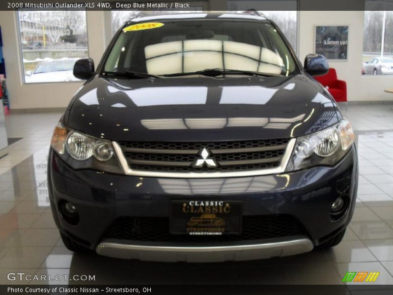 Deep Blue Metallic / Black 2008 Mitsubishi Outlander XLS 4WD