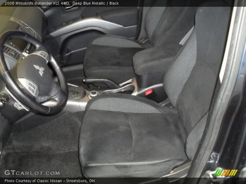 Deep Blue Metallic / Black 2008 Mitsubishi Outlander XLS 4WD