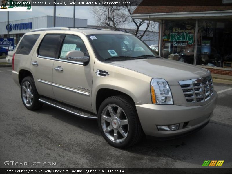 Gold Mist Metallic / Cashmere/Cocoa 2011 Cadillac Escalade Luxury AWD