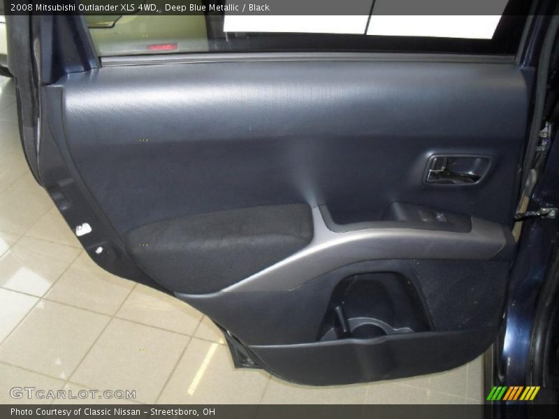 Deep Blue Metallic / Black 2008 Mitsubishi Outlander XLS 4WD