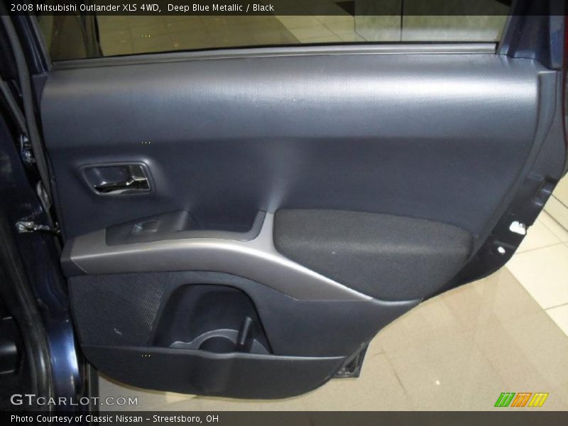 Deep Blue Metallic / Black 2008 Mitsubishi Outlander XLS 4WD