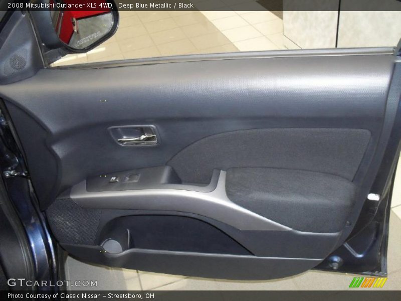 Deep Blue Metallic / Black 2008 Mitsubishi Outlander XLS 4WD