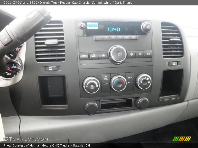 Controls of 2011 Sierra 3500HD Work Truck Regular Cab Chassis