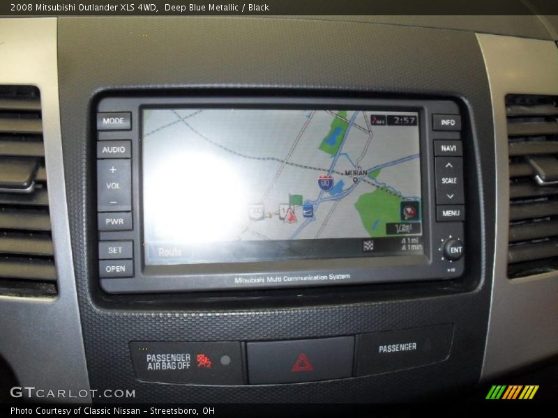 Deep Blue Metallic / Black 2008 Mitsubishi Outlander XLS 4WD