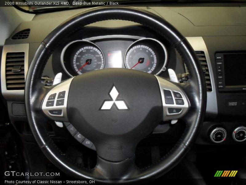 Deep Blue Metallic / Black 2008 Mitsubishi Outlander XLS 4WD
