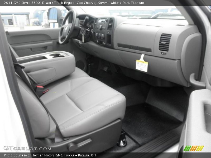  2011 Sierra 3500HD Work Truck Regular Cab Chassis Dark Titanium Interior