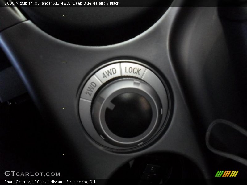 Deep Blue Metallic / Black 2008 Mitsubishi Outlander XLS 4WD