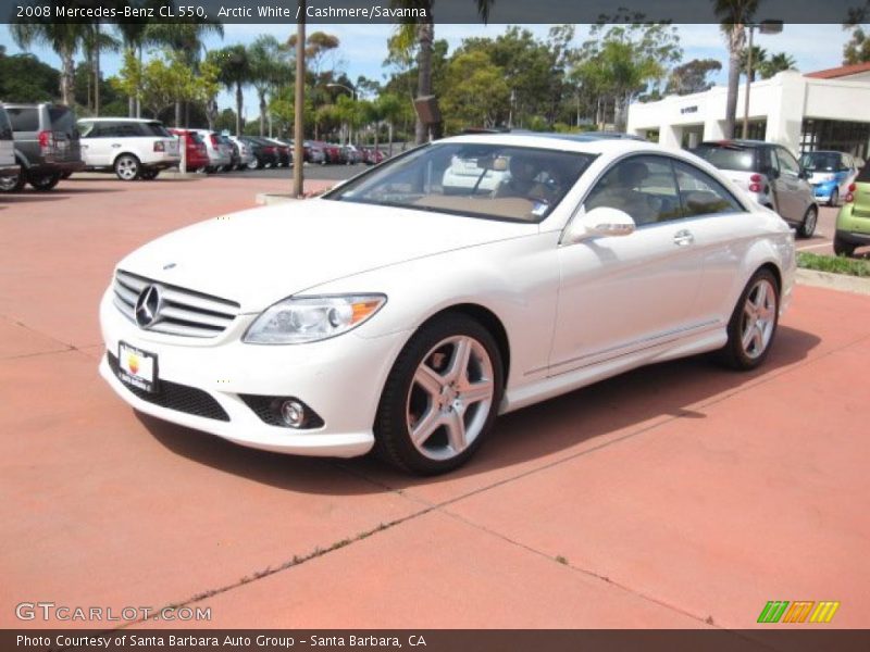 Arctic White / Cashmere/Savanna 2008 Mercedes-Benz CL 550